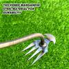 Garden Weeder Manganese Steel Weeding Tool Ergonomic Handle Grass Rooting Loose Soil Rake Sturdy V-shaped Fork Garden Hand Tools