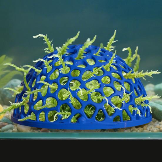 Aquarium Hideout Cave Shelter Fish Tank Decoration Hollow Hemispherical Hideout for Small Fish Shrimp Breeding Resting Playing