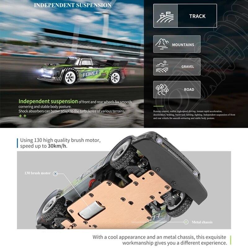 Новый гоночный мини радиоуправляемый автомобиль 1:28 4WD Drive Off-Road 2,4G 30 км/ч Высокоскоростной дрифт с дистанционным управлением RC Автомобили Дрифт Игрушки для мальчиков Подарок