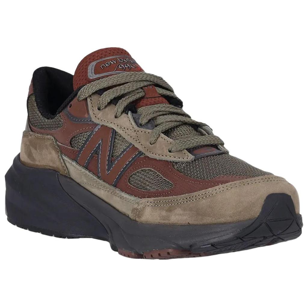 Кроссовки унисекс Teddy Santis x New Balance 990v6 Сделано в США Темный камуфляж Насыщенный дуб Зеленый Черный-Цемент U990CA6