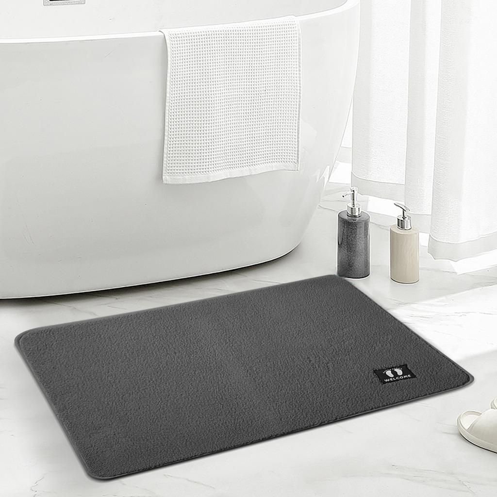 Нескользящий коврик для ванной комнаты, впитывающий напольный коврик для двери ванной комнаты, очень мягкий коврик для двери, который можно стирать в машине