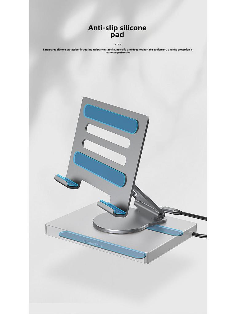 4K 60Hz USB-C Docking Station with Gigabit Ethernet, USB 3.2 Hub, and Rotating Stand for Phones and Tablets