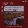 CD MANDELRING QUARTETT - Brahms/Dessoff:String Quartets  97505 Audite 2007 Japan Classical Used