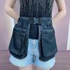 Oil-Resistant Waist Pack with Ethnic Patterns for Camping Large-Capacity Design