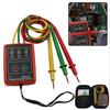 AC Three Phase Rotation Indicator Meter Phase Sequence Tester LED Buzzer with Portable Pouch 60V-600V