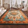Retro Persian American Carpet Large Area Living Room Decoration Home Ethnic Style Bedroom Rug Cloakroom Lounge Soft Mat Washable