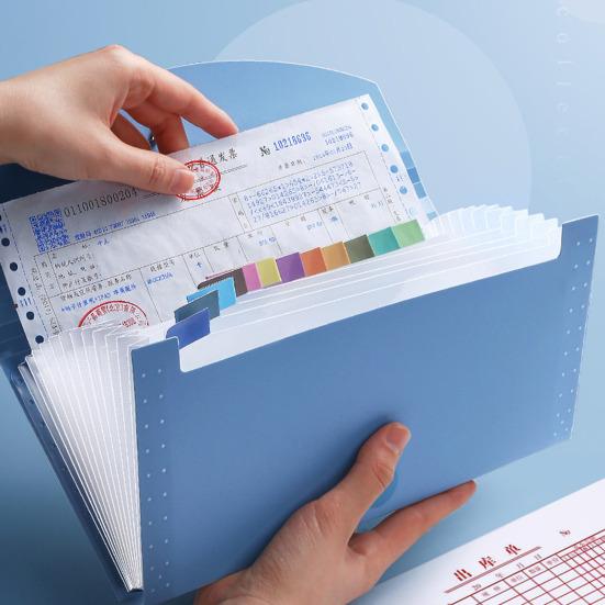 Органайзер для чеков, водонепроницаемый держатель для кассовых чеков, расширяющаяся папка с кнопками, сумка для хранения купонов большой емкости