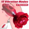 Роза Вибрирующая анальная пробка Секс-игрушки с 9 режимами вибрации и постукивания Пульт дистанционного управления Вибратор для точки G Секс-игрушки для взрослых для мужчин, женщин и геев