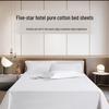 White Hotel-Quality Cotton Sateen Fitted Bed Sheet