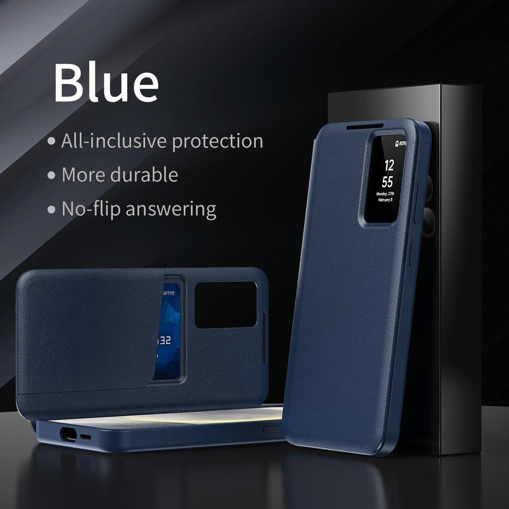 Умный чехол-книжка S View для Samsung GALAXY S24 Ultra с кошельком