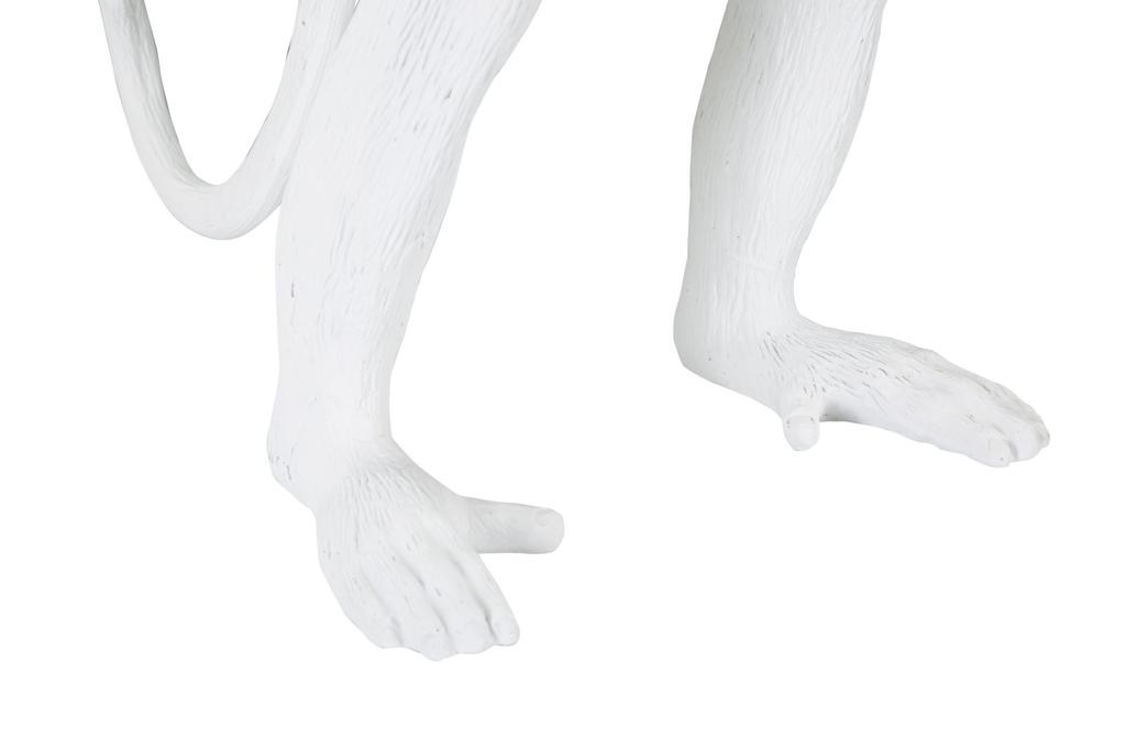 Настольная лампа Обезьяна Белая См Ø 26X34X55