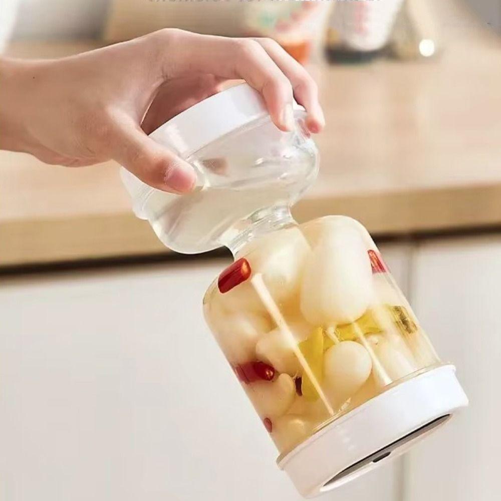 Hourglass Shape Pickle Olive Container Leakproof Vegetable Dehydrator Pickled Cucumber