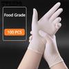 100PCS Food Grade Disposable Latex Gloves Doctor Catering Kitchen Dishwashing Thickened Rubber Rubber Silicone Nitrile Gloves