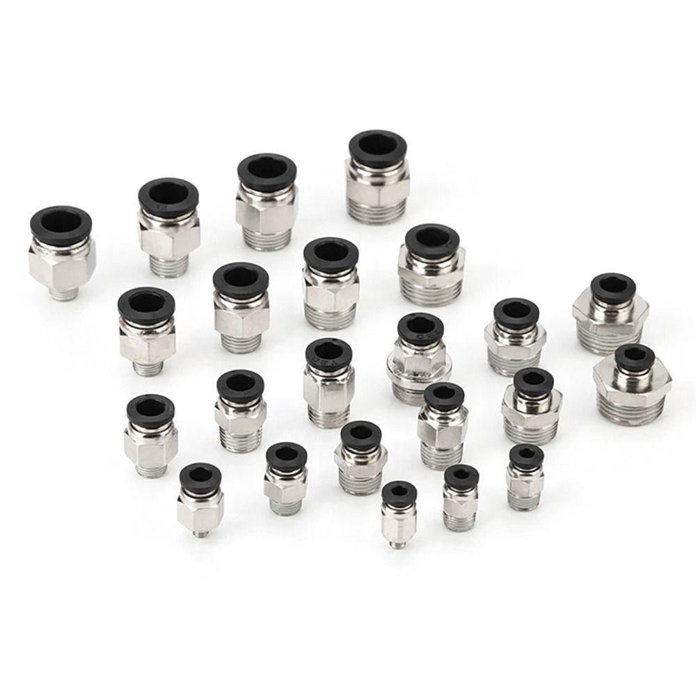 1Pcs Pipe Fitting Air Connector 1/8" 1/4" 3/8" 1/2" Male Thread Quick Connecors
