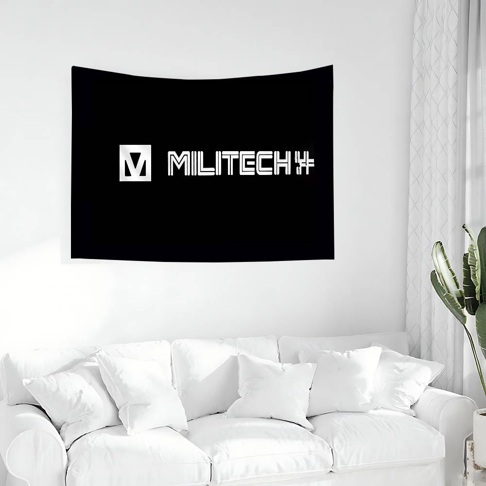 Militech Logo Flags Room Decor Outdoor Decors Personalized Items Flags For Bedrooms Home Funny
