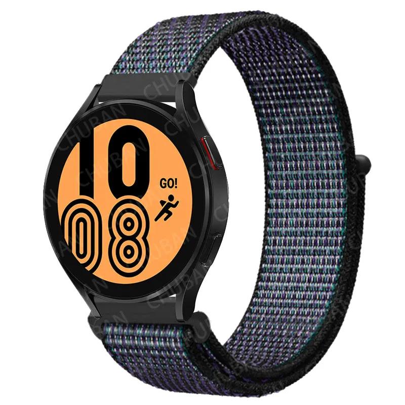 Nylon Loop For Samsung Galaxy Watch 6 5 Pro/4/classic/gear S3 Frontier/active Sport Bracelet Huawei Watch Gt2 3 22mm 20mm Strap