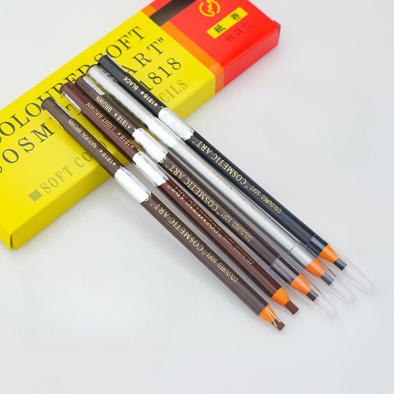 Карандаш для бровей с резьбой, водостойкий, устойчивый к поту, не размазывается, легко окрашивается, твердый, очень тонкие линии карандаша для бровей