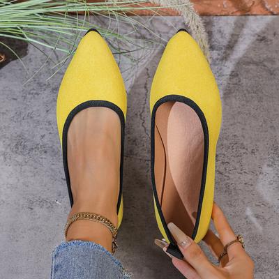 Модные женские балетки 2024 Новые Большой размер Мягкая подошва Остроносые туфли для женщин Модные Повседневные Нового стиля Слипоны Удобные Кроссовки Женские