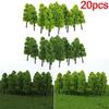 20X Model Trees Garden Miniature Scenery Railway Railroad Landscape Scale