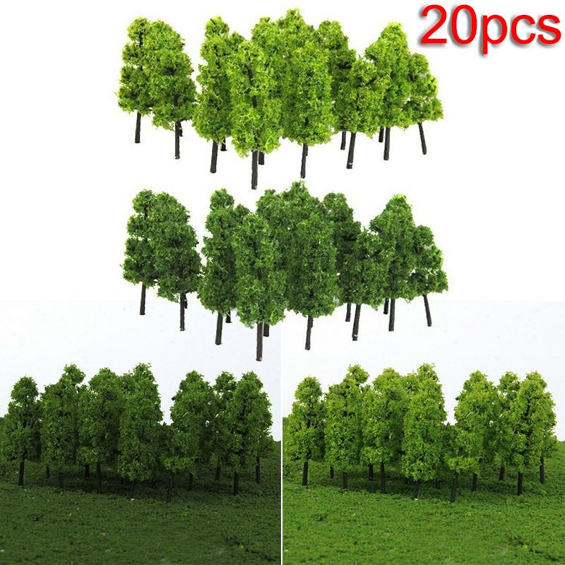20X Model Trees Garden Miniature Scenery Railway Railroad Landscape Scale