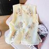 Spring 2025 New Round Neck Vest High-end Vest Top Vest Summer Embroidery