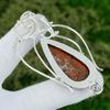 Easter Sale Red Snakeskin Jasper Stone Anniversary Artisan Pendant 925 Silver