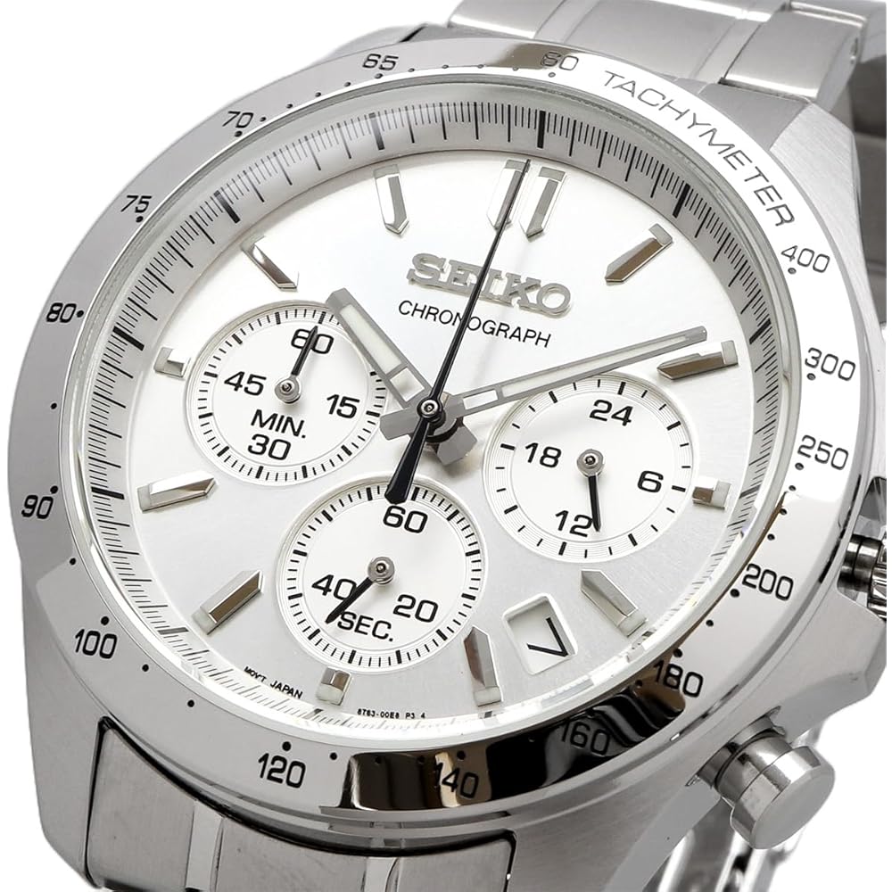Seiko Chronograph Quartz Men's Watch SBTR009 Silver 1/5 Second Precision