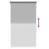 Outdoor Roller Blinds with UV Protection Light Grey 100 x 140 cm