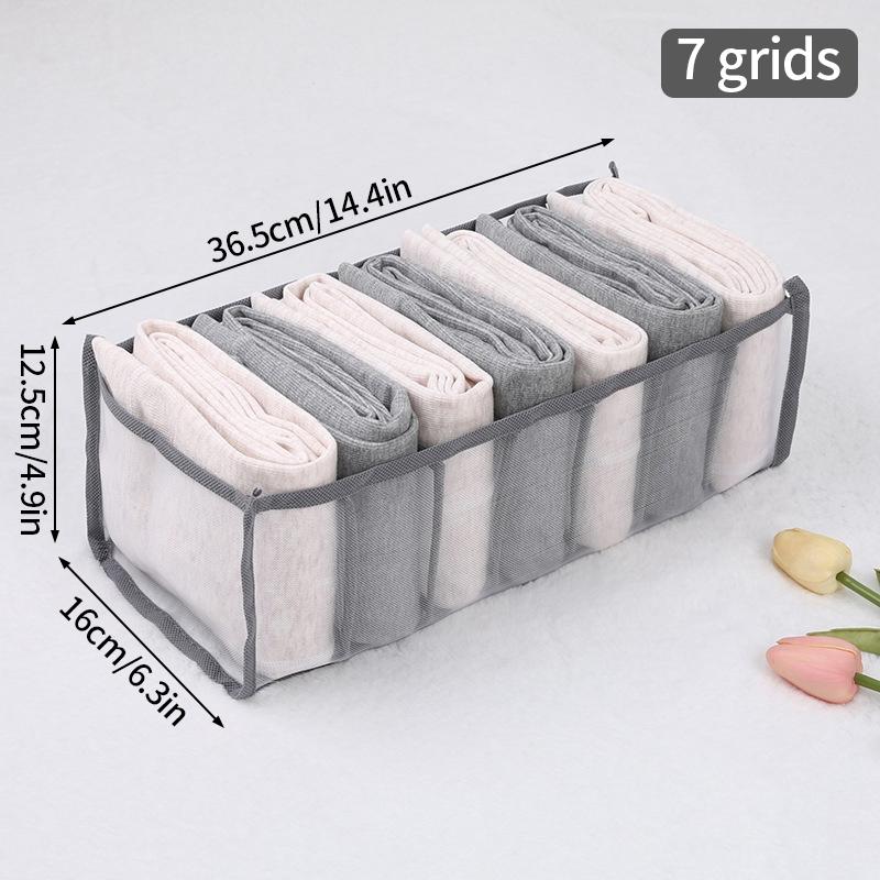 Closet Organizer Underwear Organizer Socks Home Separated Underwear Storage Box For Wardrobe Clothes Bra Socks Organizers