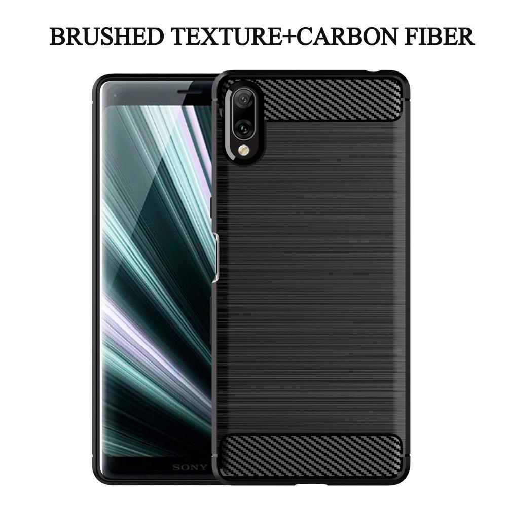 Brushed Texture Case For Sony Xperia 10 1 IV Iii 5 Ii Lite L3 L2 L1 Plus 8 XA1 Ultra XA2 XA3 XA4 XZ4 XZ5 XZ3 Cover Carbon Case