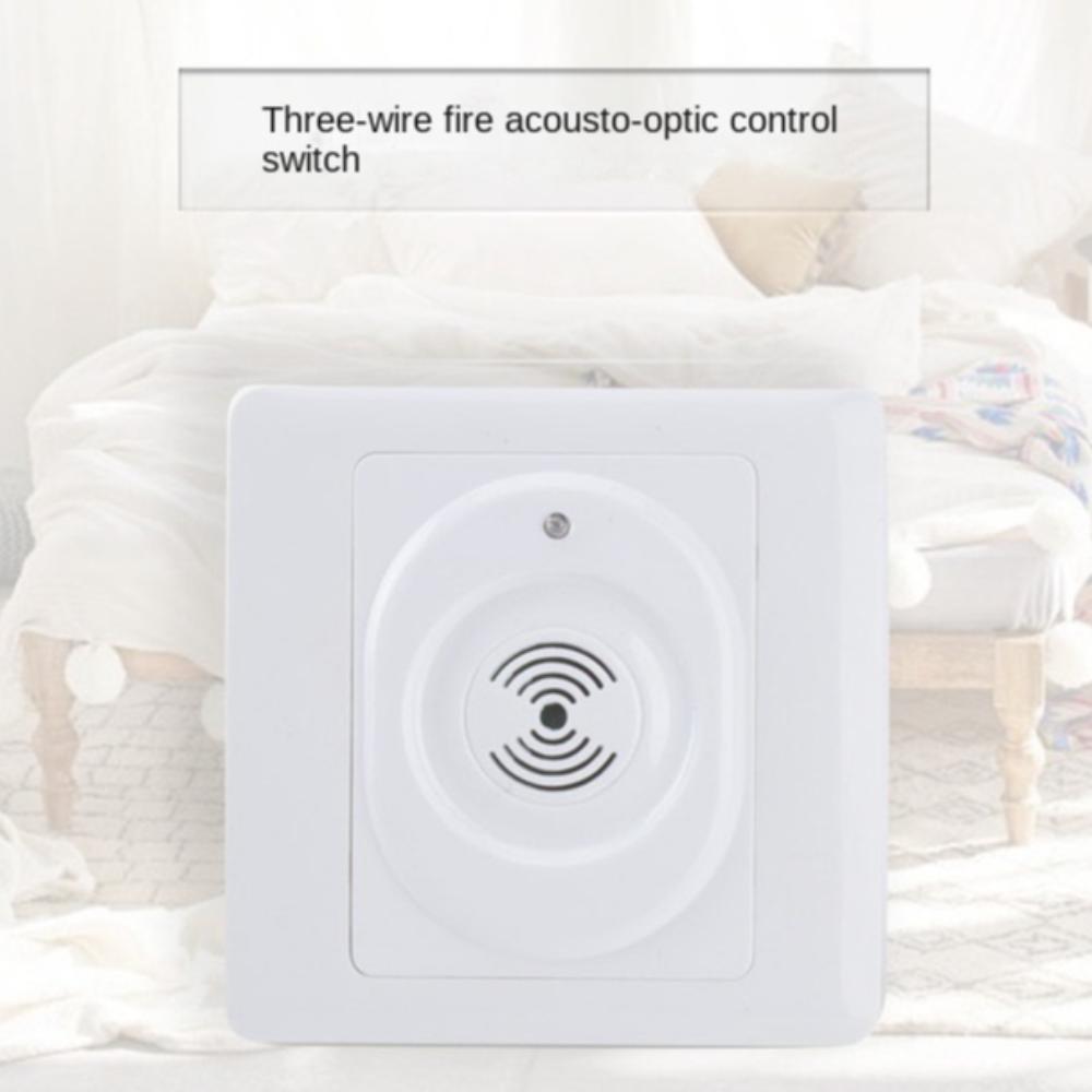 Dust Prevention Lighting Voice Control Switch Concealed Installation Durable Sound Voice Sensor Switch Universal Connection