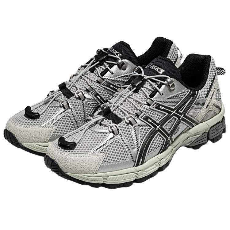 Asics GEL-KAHANA 8 FL Серебристо-серый Черный Мужские Кроссовки для Трейлраннинга на Шнурках 1011C114-020