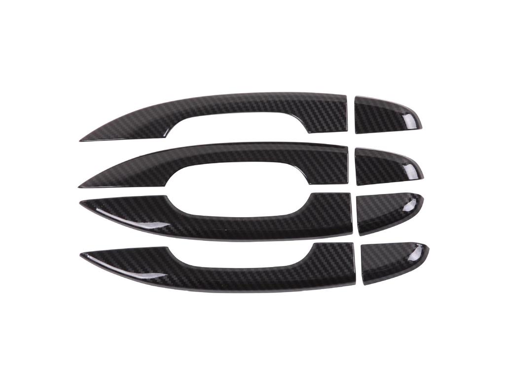 2018 Accord ABS Черный Карбоновое волокно Накладка на дверную ручку Полуобертка Декоративная деталь