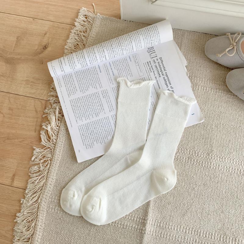 Women's Summer Ultra Thin Style All Kinds of Roll Edge Boneless In The Tube Pile Socks