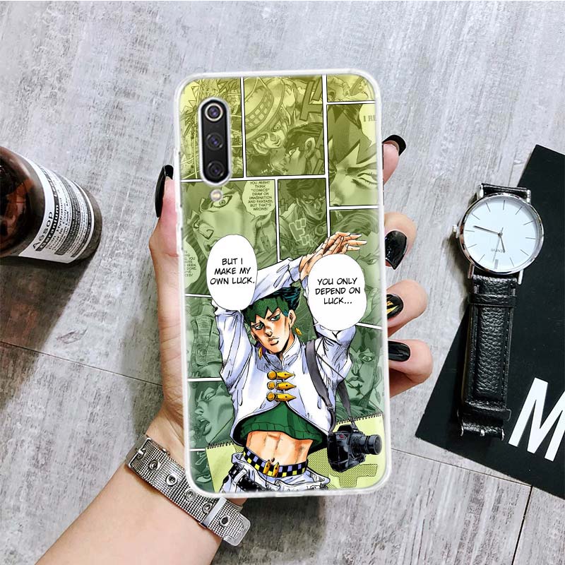 Чехол для телефона JoJo Bizarre Adventur с аниме для Xiaomi Redmi Note 10 9 8 11 Pro 11T 11S 10S 9S 9A 9C 9T 8T 8A 7 7A 5 с художественным узором