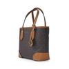 Michael Kors MK Eva Monogram Vintage Leather Tote Bag Women tote Dark-Brown 30F9GV0T1B-252