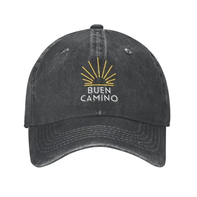 Custom Cool Cotton Buen Camino Santiago Pilgrim Baseball Cap for Unisex Women Custom Adjustable Unisex Dad Hat Spring