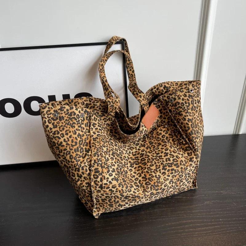 Леопардовый дизайн корейской моды Shopper Большие сумки для покупок для женщин Сумка женская сумка через плечо Большая вместительная сумка женская сумка