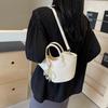 Корейская версия сумки женская 2024 новая мода простая сумка-ведро нишевый дизайн универсальная сумка-мессенджер