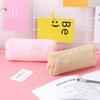 Makeup Pouch Handbags Plush Pencil Case Large Capacity Pencil Bag Stationery Pen Bag Solid Color