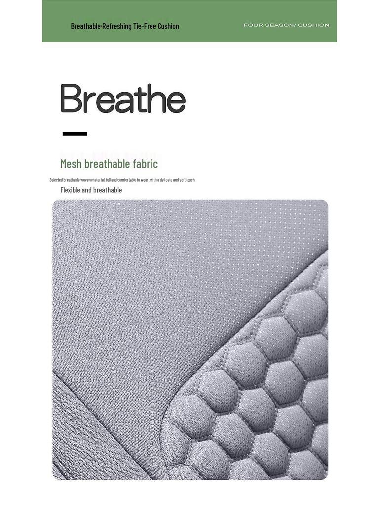 Linen Car Seat Cushion with Backrest for All Seasons