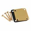 Bstinay Square Neck Plate, Neck Joint Plate, Electric Guitar Part, with Screws, Metal, Gold