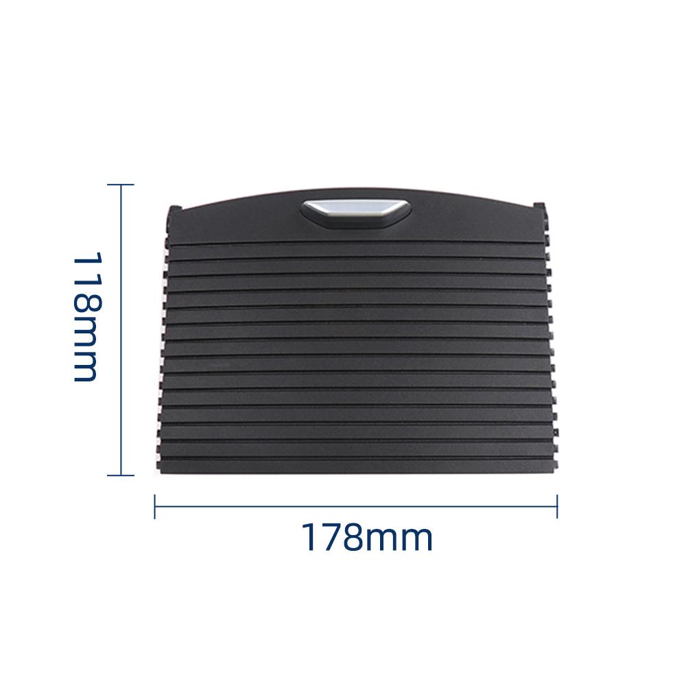 Black Car Center Console Water Cup Holder Curtain Replacement For Great Wall Haval H6 2017-2020 Drink Cover Slide Roller Blind