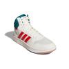 Adidas Hoops 3.0 Mid White Vivid Red Мужские кроссовки Cloud-White Legacy-Teal GZ3811