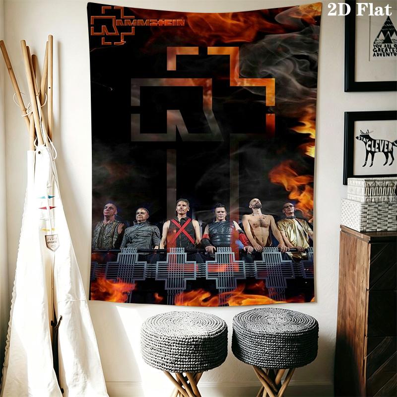 Rammstein Промышленный Металл Мощная Сила Постельное Белье 1 Пододеяльник 2 Наволочки Без Наполнителя Комплект Постельного Белья Рождественский Подарок на День Рождения