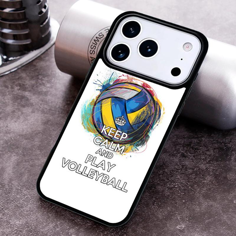 Я люблю Чехол для телефона с волейболом для iPhone 17 16 15 Pro Max Air 14 13 12 11 Plus Ударопрочный чехол