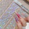 Iridescent Nail Foil Decals Mermaid Nail Decals Fashion Transfer Paper  Nail Decoration
