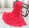 Summer Long Silk Scarf For Women Large Shawl Wrap Headband Solid Design Hijab Beach Stoles Female Foulard Echarpe Bandana