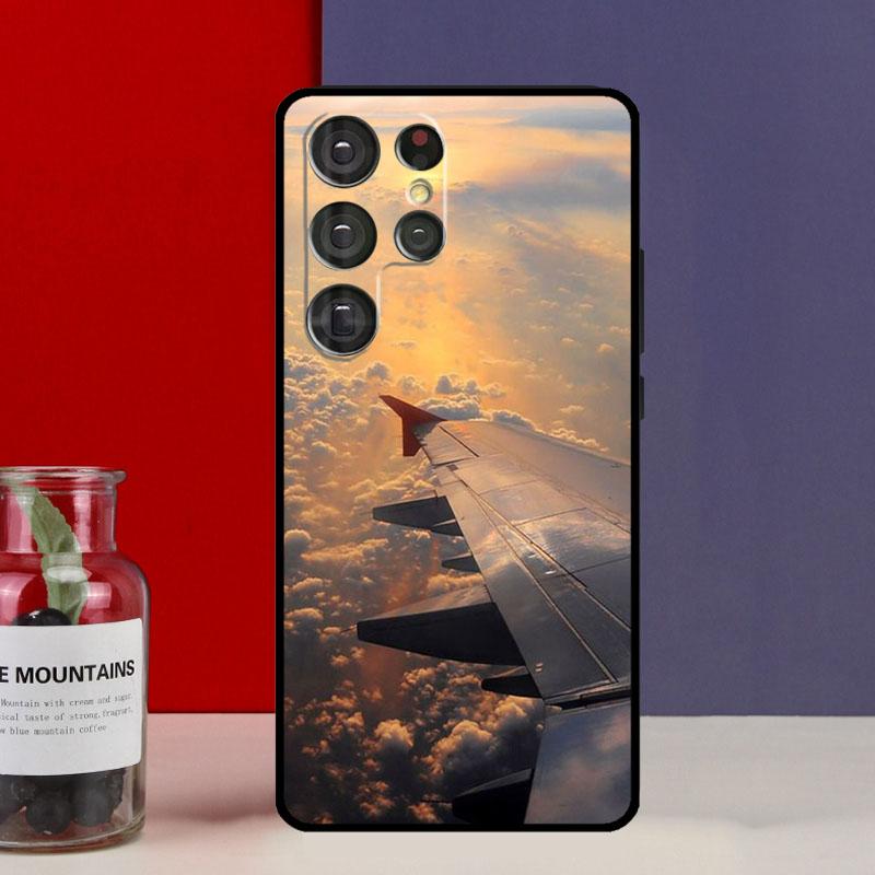 Чехол-футляр с рисунком Самолет Авиалайнер для Samsung Galaxy S25 Ultra S9 S10 S20 S22 Plus S21 FE S23 S24 Ultra