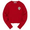 KIRSH Emblem Wappen Round Neck Knit [Red]